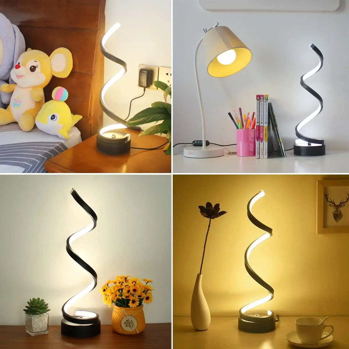 LED Spiral Table Lamp